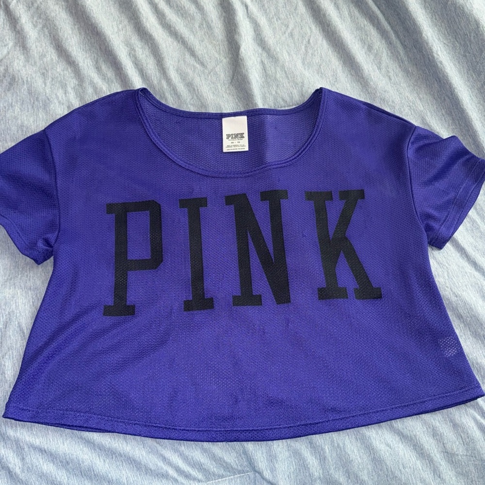 Crop jersey top